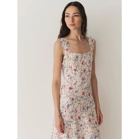 Doen ASCELLA DRESS
IN BLANC FLOWERING MEADOW Small - Picture 2 of 10